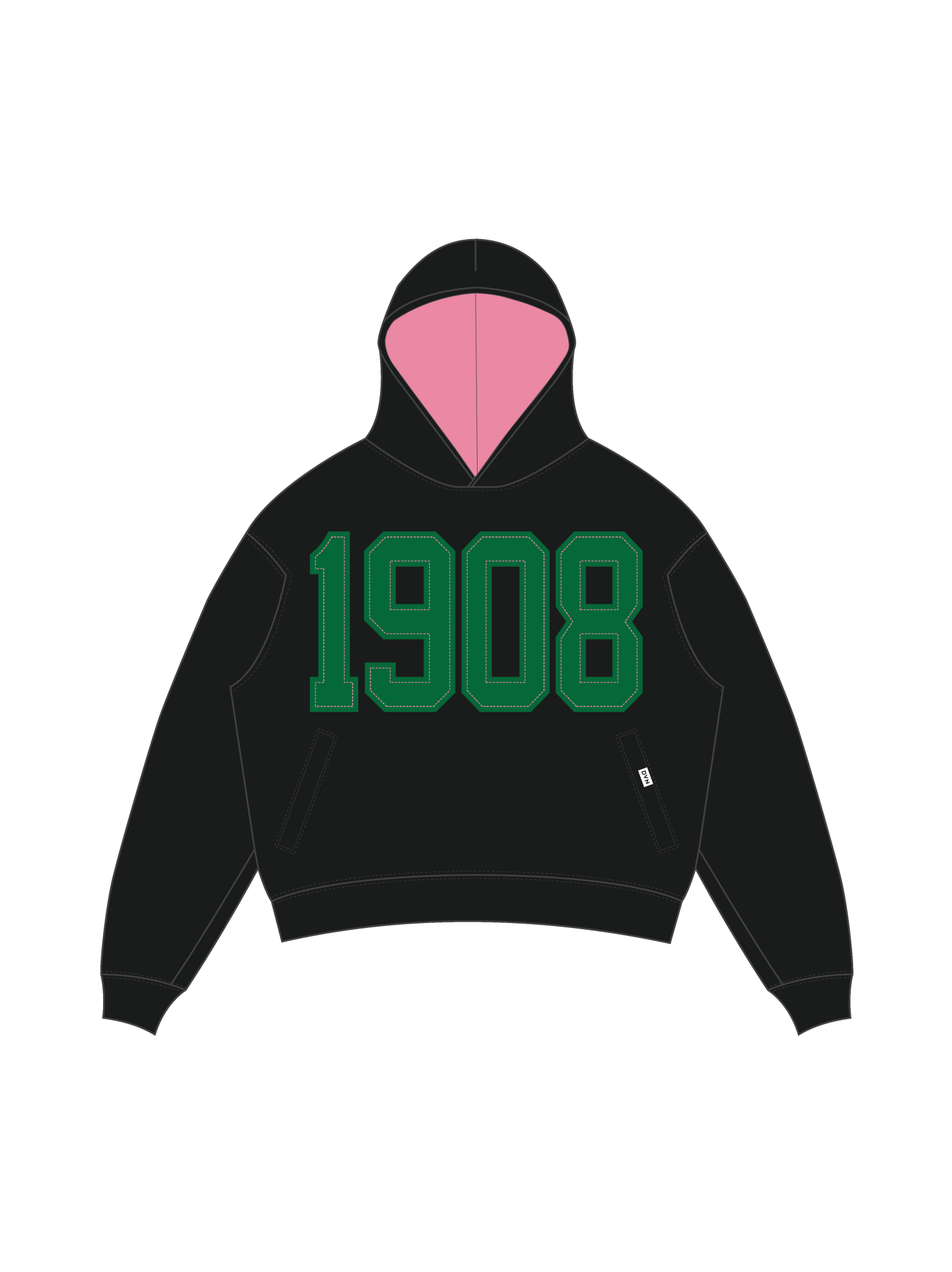 AKA Legacy Pullover Black Hoodie - DVN