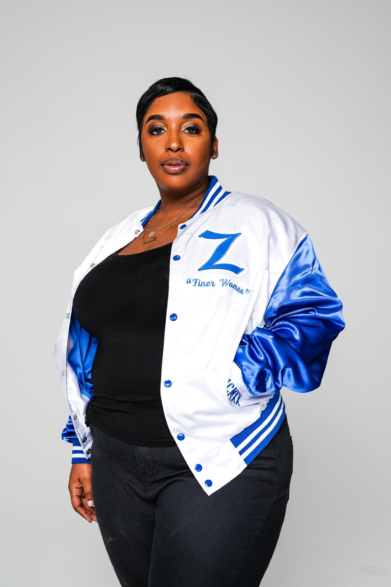 Zeta Varsity Satin Baseball Jacket - DVN Co.