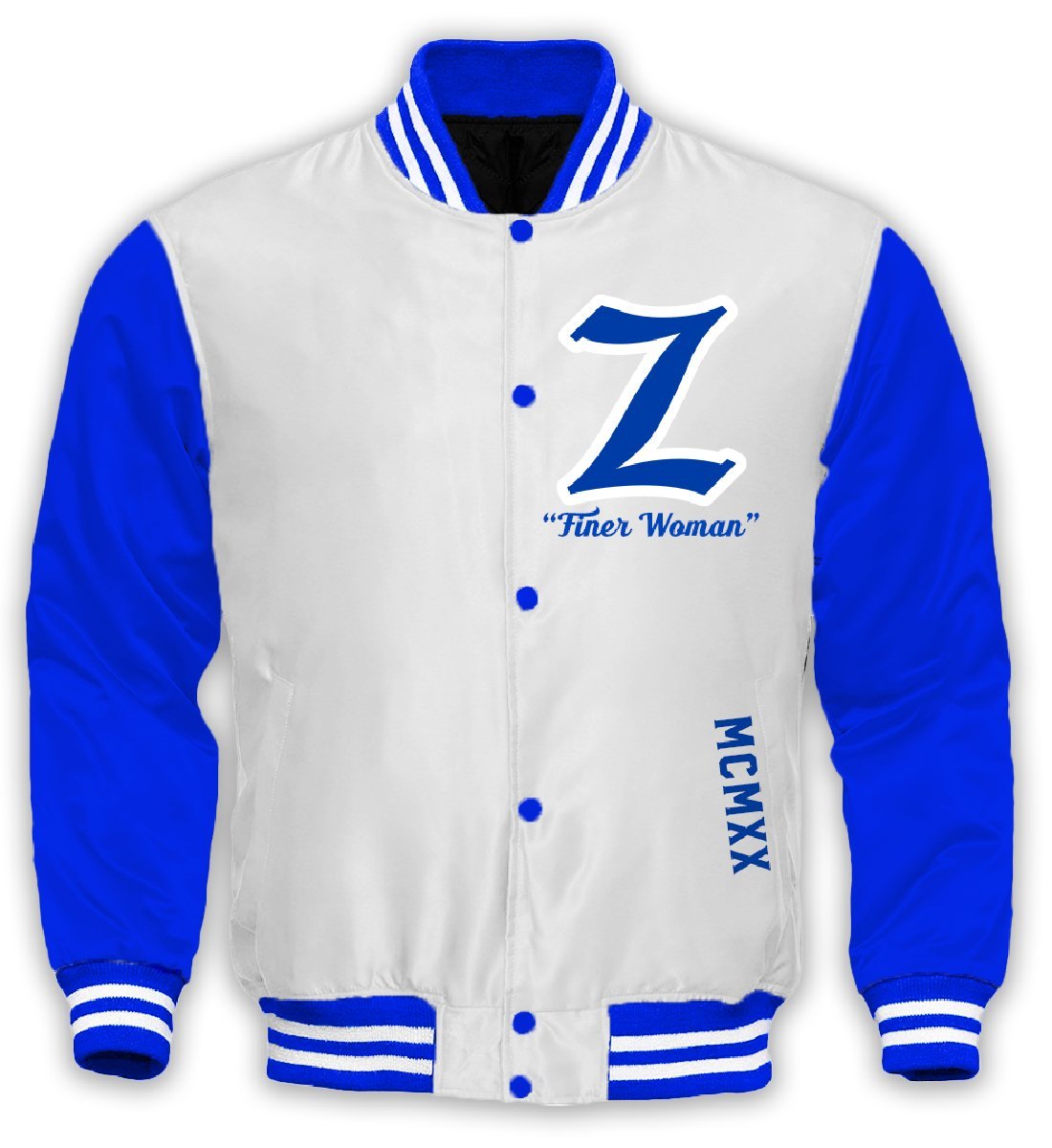 Zeta Varsity Satin Baseball Jacket - DVN Co.