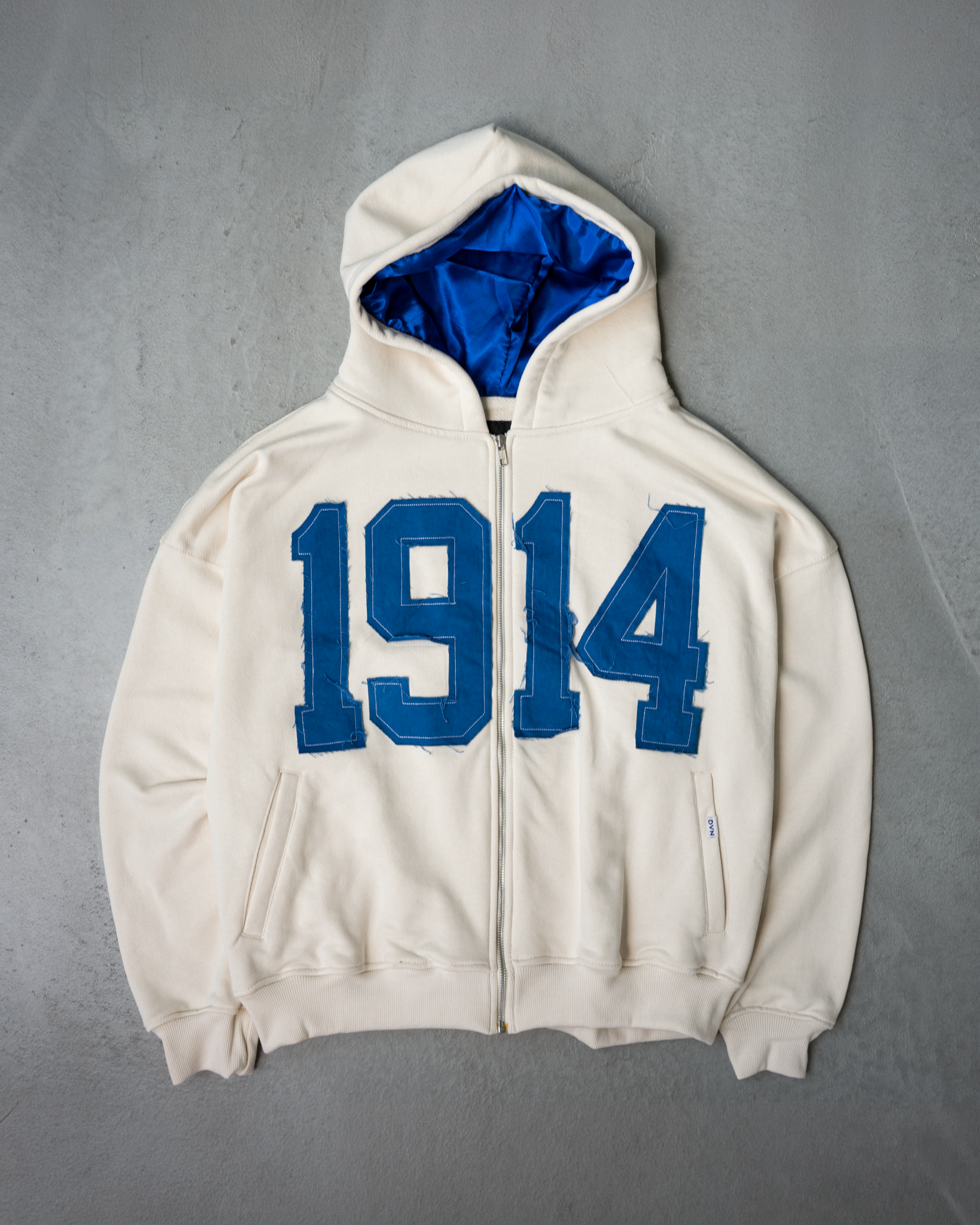 Phi Beta Sigma Legacy Zip Cream Hoodie - Size Small