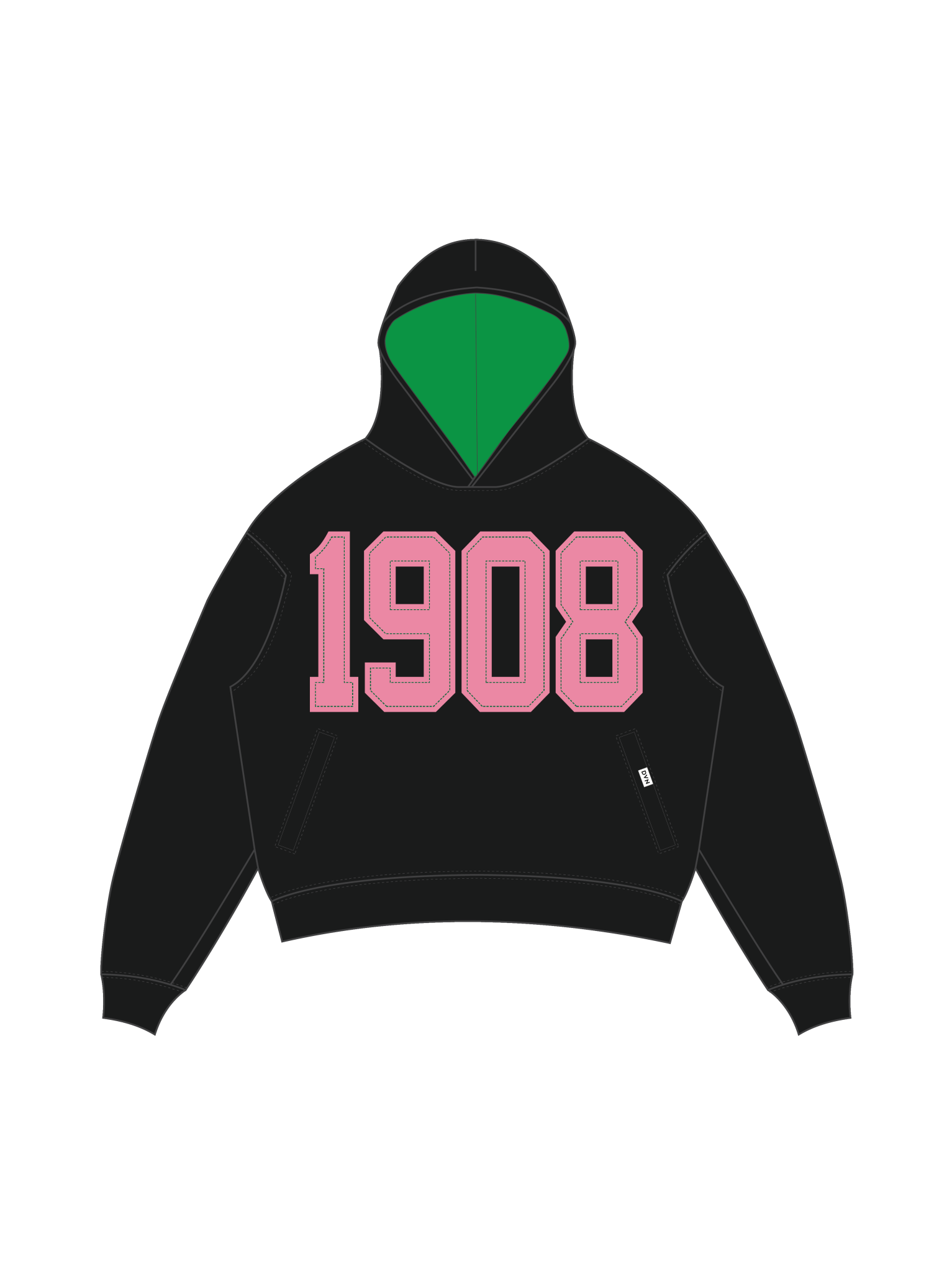 AKA Legacy Pullover Black Hoodie - DVN