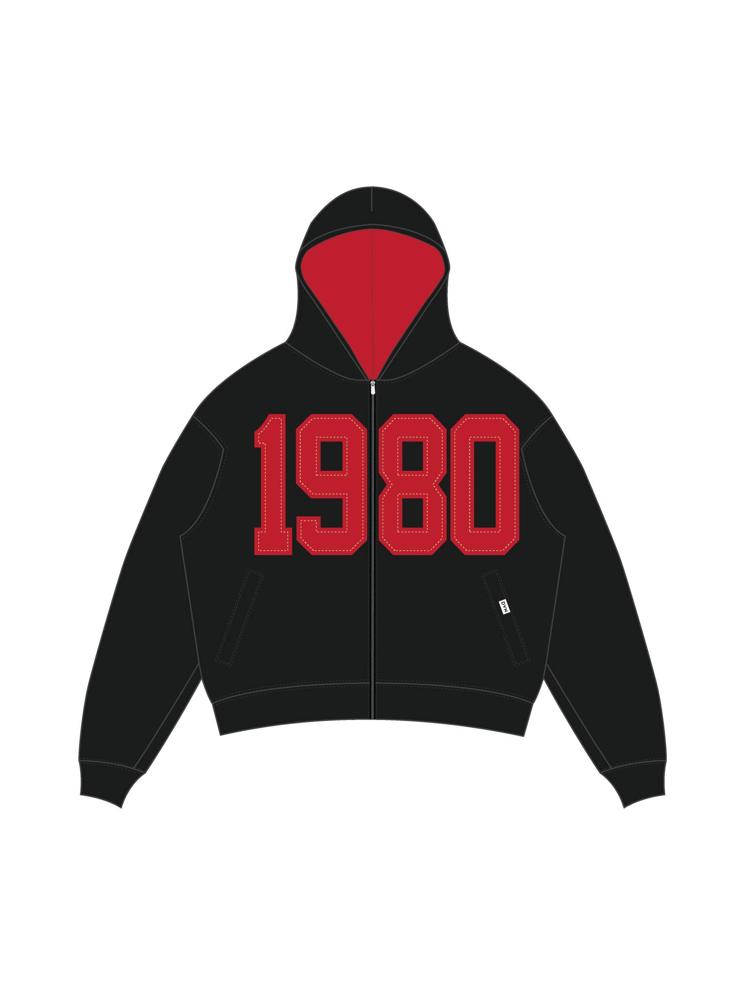 CUS Legacy Zip Black Hoodie - DVN