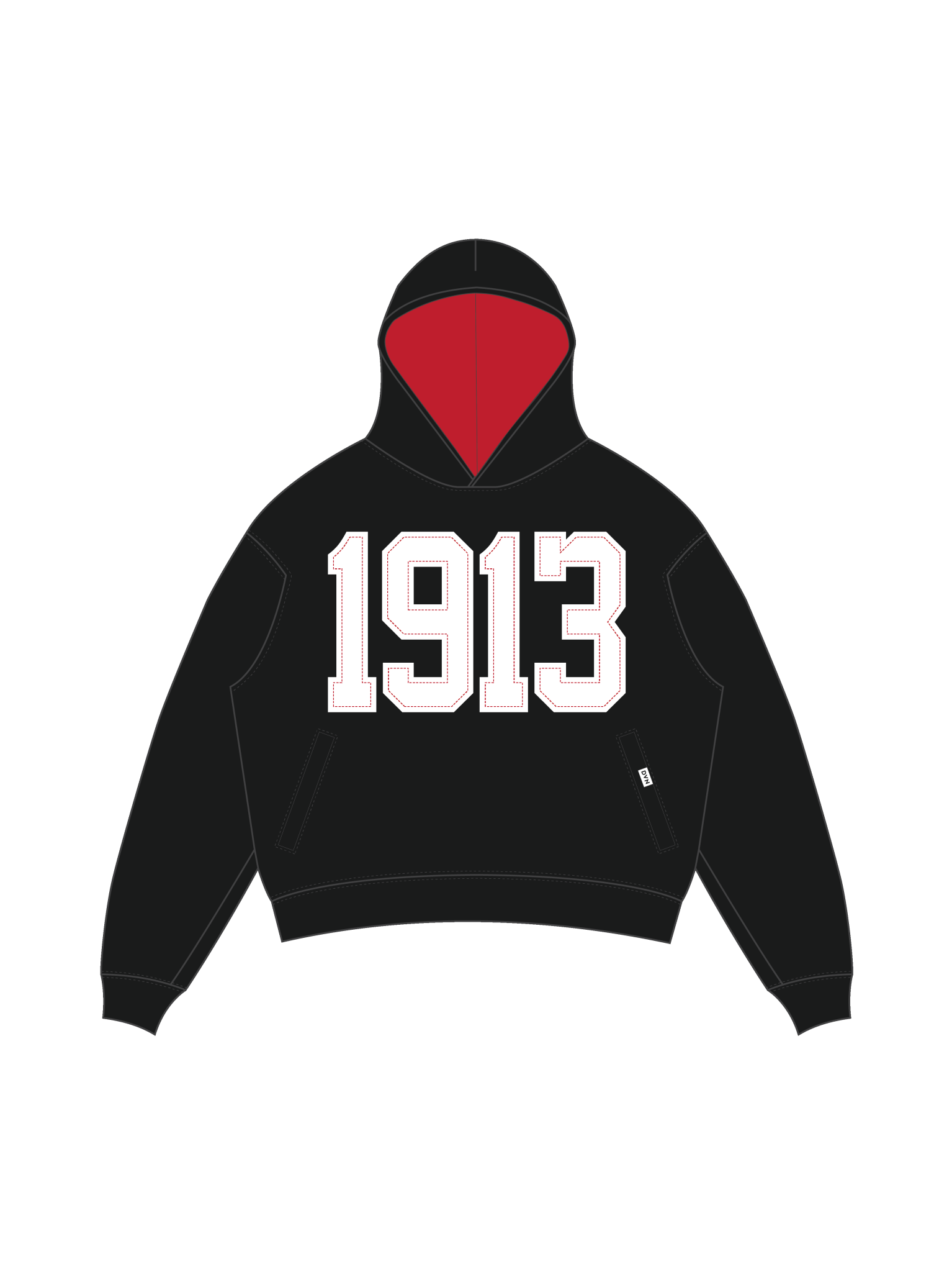 Delta Legacy Pullover Black Hoodie - DVN