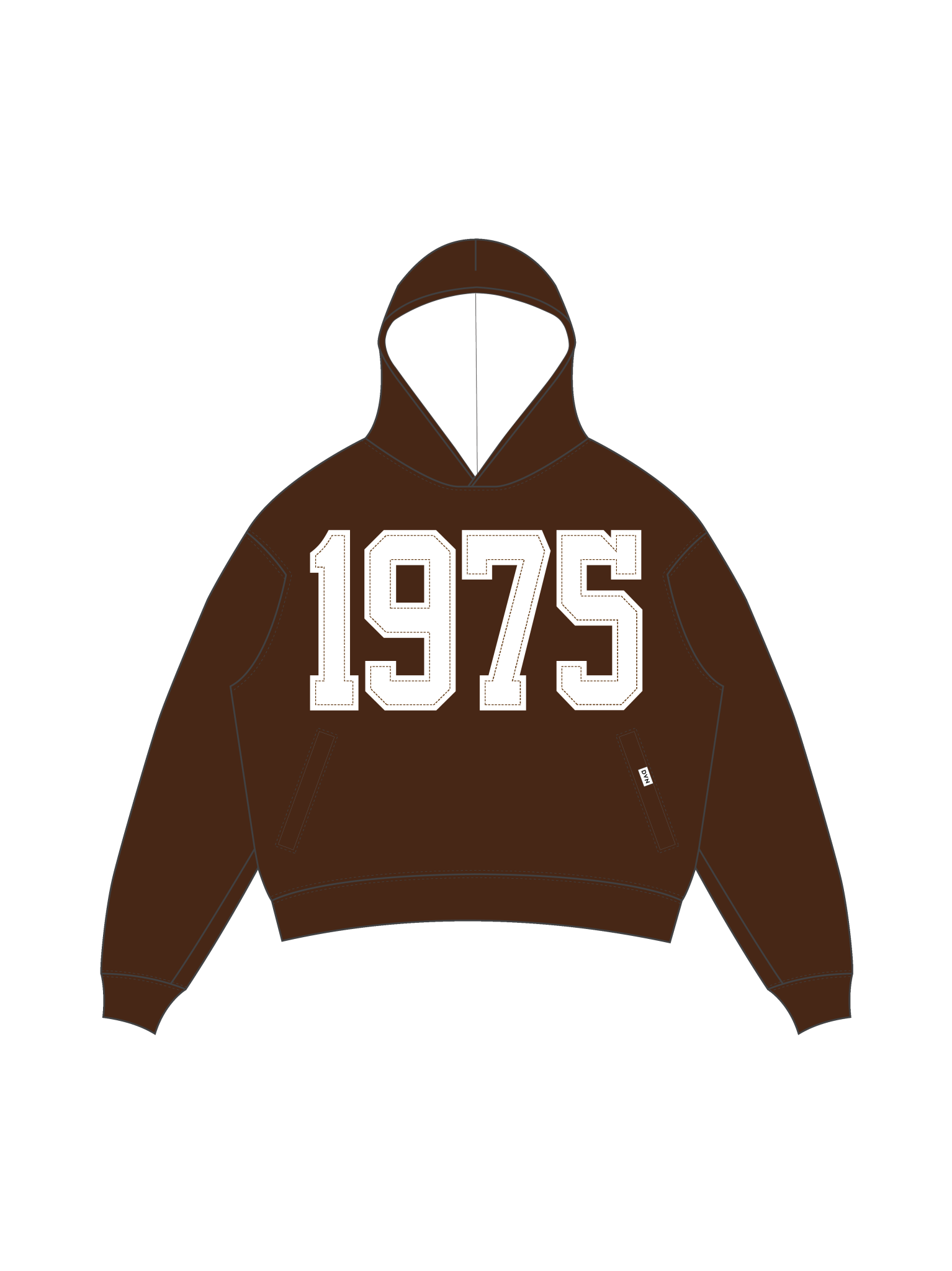 Lambda Legacy Pullover Brown Hoodie - DVN