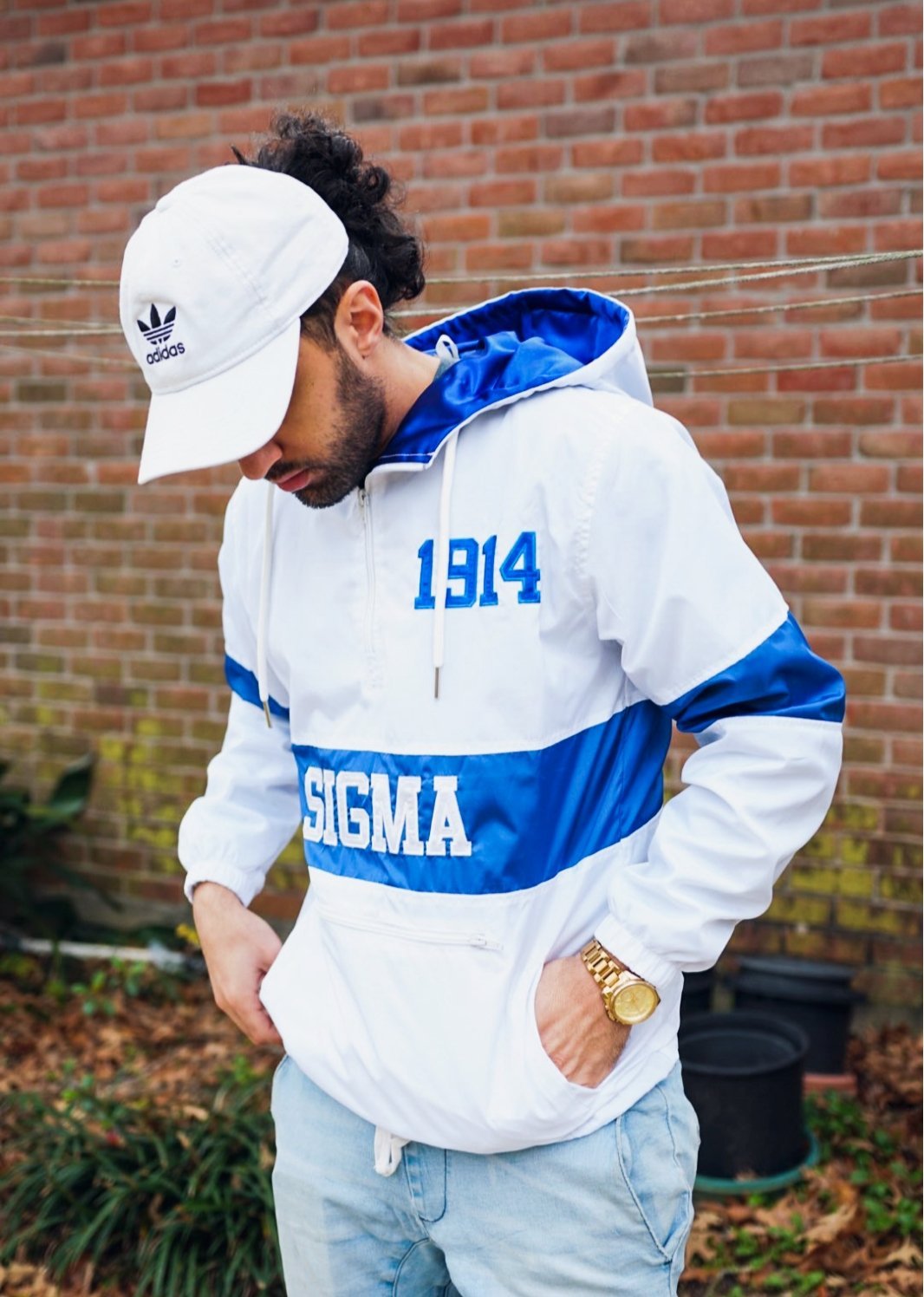 Sigma OG Tri - Color Windbreaker - White - Size L - DVN